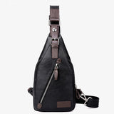 Leather,Sling,Waterproof,Chest,Crossbody,Shoulder,Messenger,Casual,Backpack,Sport,Travel