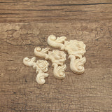 Floral,Carved,Woodcarving,Decal,Corner,Applique,Wooden,Furniture,Decorations