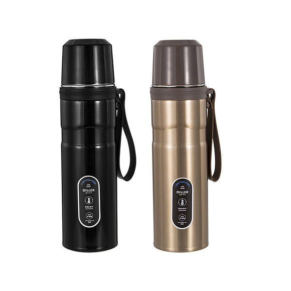 DILLER,750ML,Large,Capacity,Thermos,Double,Layer,Thermal,Insulation,Vacuum,Flask,Stainless,Steel,Travel,Insulated,bottle