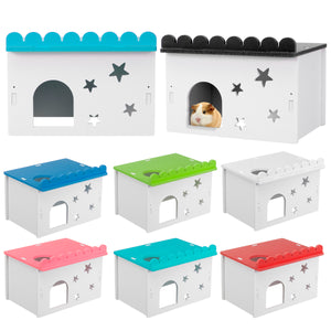 Wooden,Hamster,House,Small,Animal,Mouse,Hideout,Castle,Exercise