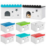 Wooden,Hamster,House,Small,Animal,Mouse,Hideout,Castle,Exercise