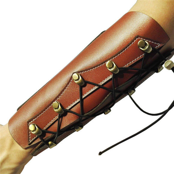 Archery,Guards,Bracer,Necessary,Genuine,Leather,Armguard,Adults,Hunting,Archery,Accessories