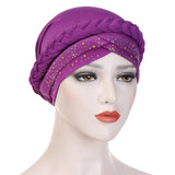 Women,Vintage,Ethnic,Style,Breathable,Flower,Headband,Turban