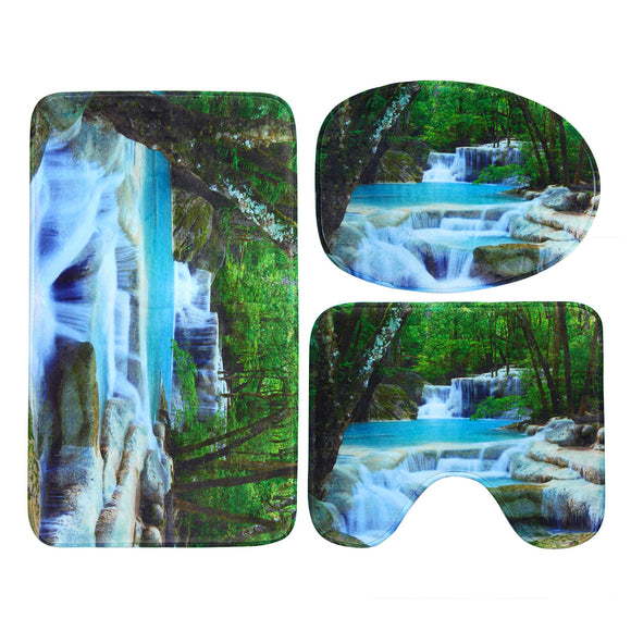 45*75cm,Waterfall,Nature,Scenery,Camping,Floor,Bathroom,Decorations