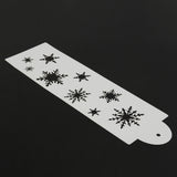 Snowflake,Stencil,Border,Designer,Decorating,Craft,Cookie,Baking