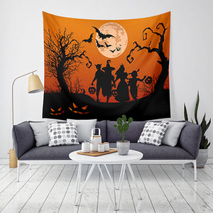 Loskii,Halloween,Tapestry,Pumpkin,Print,Hanging,Tapestry,Decor,Halloween,Decorations