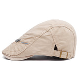 Men's,Cotton,Satin,Weave,Adjustable,Peaked,Literary,Outdoor,Sport,Forward,Duckbill