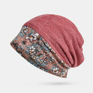 Women,Winter,Cotton,Stitching,Casual,Beanie,Headgear