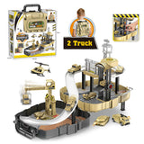 Construction,Children's,Construction,Engineering,Collection,Model,Vehicles,Metal,Tractor,Including,Shape,Track,Station