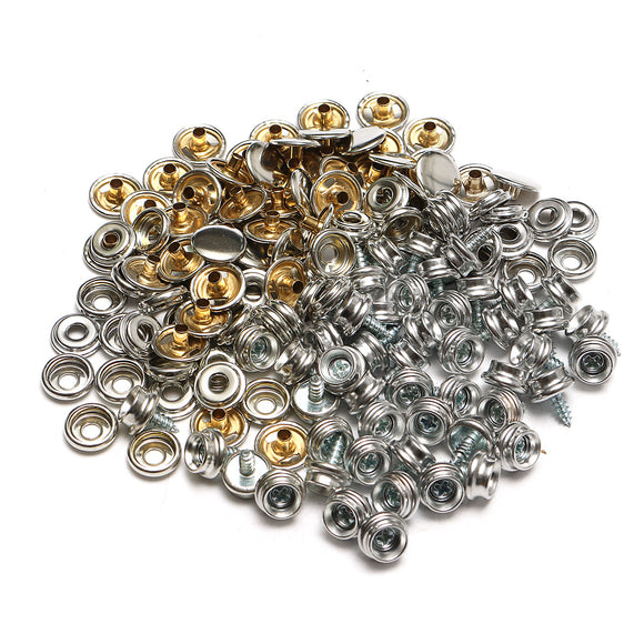 150Pcs,Stainless,Steel,Cover,Button,Marine,Canvas,Fastener
