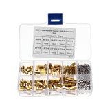 Suleve,M2.5BH1,180Pcs,Brass,Column,Standoff,Support,Spacer,Pillar,Cross,Screw,Assortment,Board