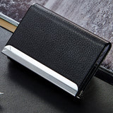 IPRee,Aluminum,Alloy,Metal,Holder,Leather,Credit,Storage