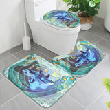 Dolphin,Waterproof,Bathroom,Shower,Curtain,Toilet,Cover,Floor