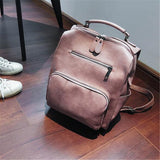 Vintage,Backpack,Leather,Student,School,Handbag,Shoulder,Travel,Rucksack,Camping