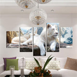 White,Canvas,Print,Paintings,Picture,Decor,Unframed