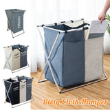 Foldable,Dirty,Laundry,Basket,Organizer,Printed,Collapsible,Three,Laundry,Hamper,Sorter,Laundry,Storage,Baskets,Large