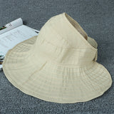 Summer,Women's,Outdoor,Protection,Folding,Empty,Beach