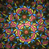 Yellow,Magical,Rotate,Kaleidoscope,Extended,Rotation,Fancy,Colored,World