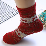 Women,Christmas,Thicken,Middle,Socks,Casual,Christmas,Socks