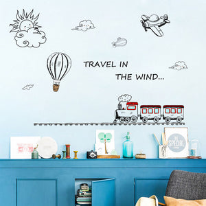 Miico,FX82032,Cartoon,Stickers,Small,Train,Painting,Sticker,Children's,Kindergarten,Decoration,Sticker