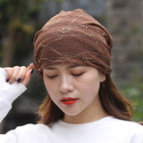 Women,Ethnic,Cotton,Breathable,Beanie,Fashion,Print,Brimless