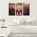 Miico,Painted,Three,Combination,Decorative,Paintings,Jungle,Adventure,Decoration