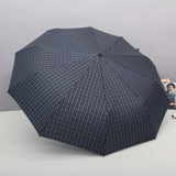 Automatic,Folding,Umbrella,People,Windproof,Umbrella,Plaid,Camping,Sunshade