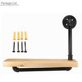 Single,Layer,Wooden,Shelf,Industrial,Rustic,Mount,Display,Shelving,Bracket