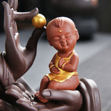 Purple,Backflow,Incense,Burner,Fragrance,Buddhist,Decorations,Table,Decor