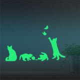 Honana,30X18CM,Fluorescent,Naughty,Butterfly,Sticker,Bedroom,Decor