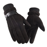 Men's,Winter,Suede,Gloves,Velvet,Thick,Touch,Screen,Finger,Glove