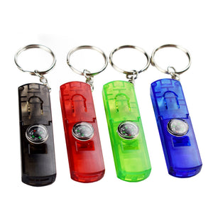 IPRee,Multifunctional,Compass,Whistle,Keychain,Emergency,Survival