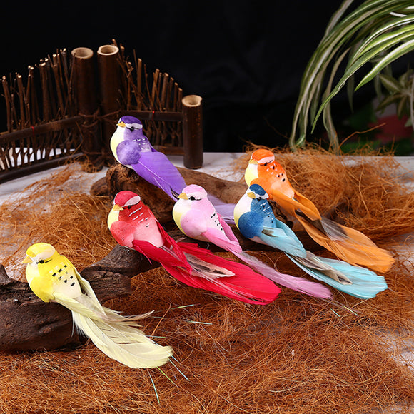 12Pcs,Colorful,Vintage,Artificial,Feather,Christmas,Decorations