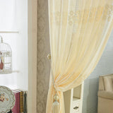 Fiber,Hollow,Tulle,Sheer,Curtains,Window,Screening,Bedroom,Living,Decor