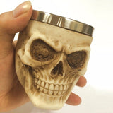 Retro,Stainless,Steel,Skull,Novelty,Skull,Vodka,Coffee,Drinking,Drinkware