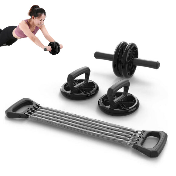 Muscle,Training,Double,Wheel,Abdominal,Roller,Stretch,Indoor,Sports,Exercise,Tools,Fitness,Equipment