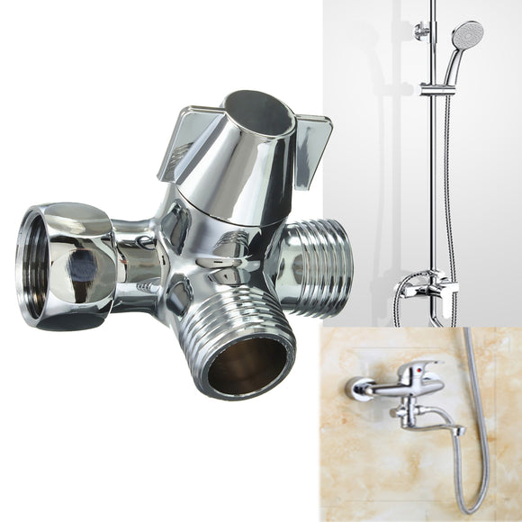 Diameter,Brass,Chrome,Shower,Diverter,Valve,Shower,Adapter