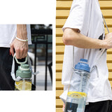 DILLER,2000ml,Large,Capacity,Water,Bottles,Detachable,Straw,Portable,Outdoor,Sport,Cycling,Travel,Drink,Kettle