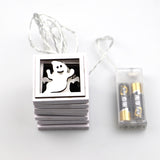 Halloween,Letter,Ghost,Pattern,Hollow,Square,Block,String,Hanging,Decoration