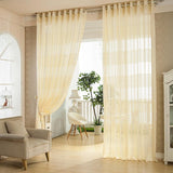 Panel,European,Style,Jacquard,Breathable,Voile,Sheer,Curtains,Bedroom,Living,Window,Screening