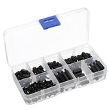 180pcs,Nylon,Black,Spacers,Screw,Assortment