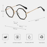 Glasses,Frame,Irregular,Round,Frame,Optical,Glasses