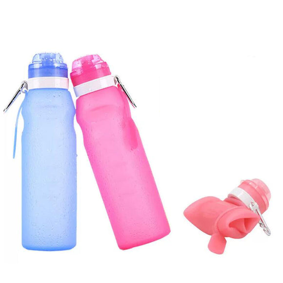 AUGIENB,600ml,Silicone,Folding,Water,Bottle,Sports,Camping,Bicycle,Cycling,Fitness,Water,Kettle