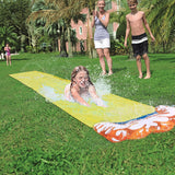 488x71cm,Inflatable,Water,Slide,Large,Double,Racer,Water,Racer,Slide,Board,Surfing,Summer,Outdoor,Garden