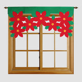 Christmas,Petals,Curtains,Festival,Flower,Curtain,Living,Decoration