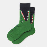 Socks,Street,Trend,Female,Socks,Cartoon,Crocodile,Korean,Version,Sports,Style