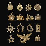 100Pcs,Antique,Bronze,Pendant,Decorations,Metal,Animal,Plant,Ornaments