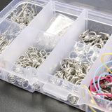 610Pcs,Handmade,Jewelry,Tools,Chains,Findings,Accessories,Silver