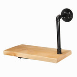 Single,Layer,Wooden,Shelf,Industrial,Rustic,Mount,Display,Shelving,Bracket