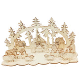 Loskii,JM01693,Christmas,Wooden,Funny,Party,Desktop,Decorations,Christmas,Wooden,Ornaments